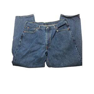 Levis 550 Original Fit Mens Jeans Relaxed Fit Straight Leg Blue Denim Size 36x30